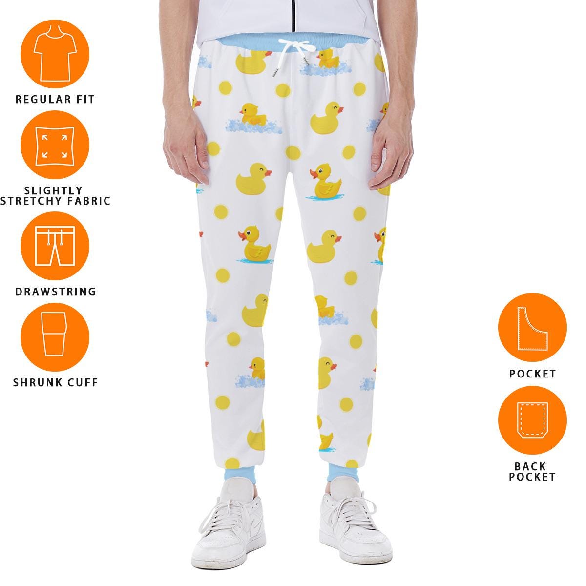 Duck Print ABDL Sweatpants With Pockets - Custom Text & Colors - Etsy