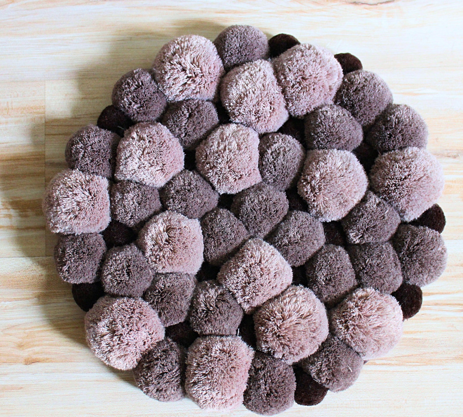 round pom pom rug round pom pom rug