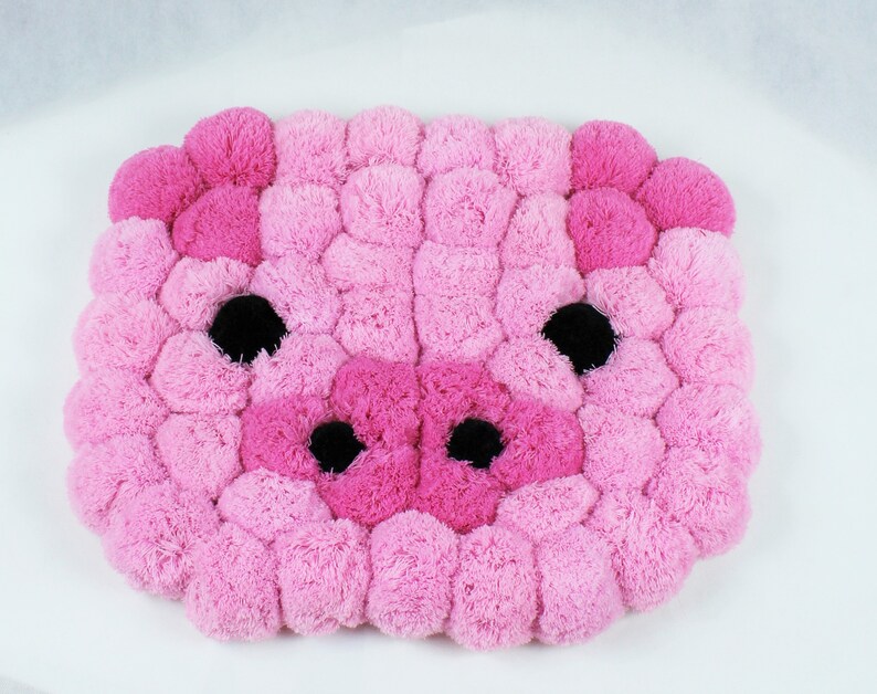Pink Piggy Rug Baby Animal Rug Soft Area Rug for Nursery Etsy