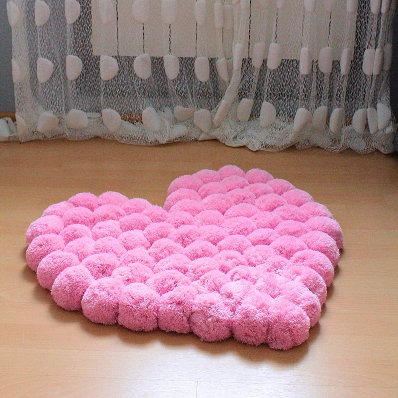 Heart Rug for Baby Girl Room Pink Nursery Rug Fluffy Carpet Etsy