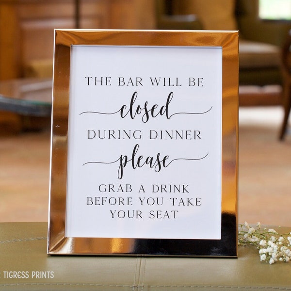 Bar Closed Sign - Etsy