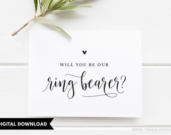 Ring Bearer Card Printable - Etsy