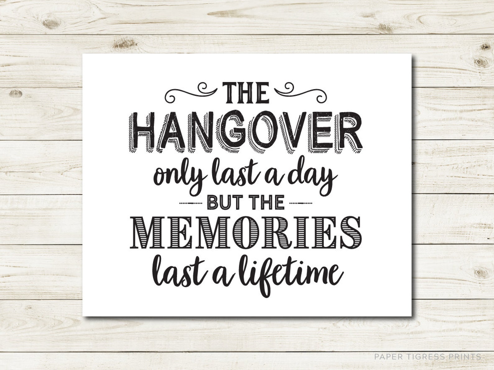 Funny Hangover Sign PRINTABLE Wedding Bar Sign Hangover only - Etsy España