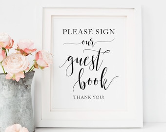 Guest book Signs, Wedding Guest book Sign, Printable Guest book Sign, Wedding sign prints Wedding table decor PRINTABLE DOWNLOAD