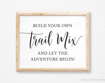 Wedding Trail Mix Sign - Etsy