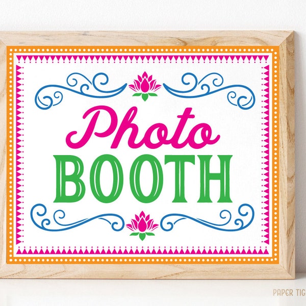 Desi Photo Booth Sign Printable, Indian Wedding Sign Printable, Photo BoothSign, Bollywood Wedding Sign, Indian Reception decoration
