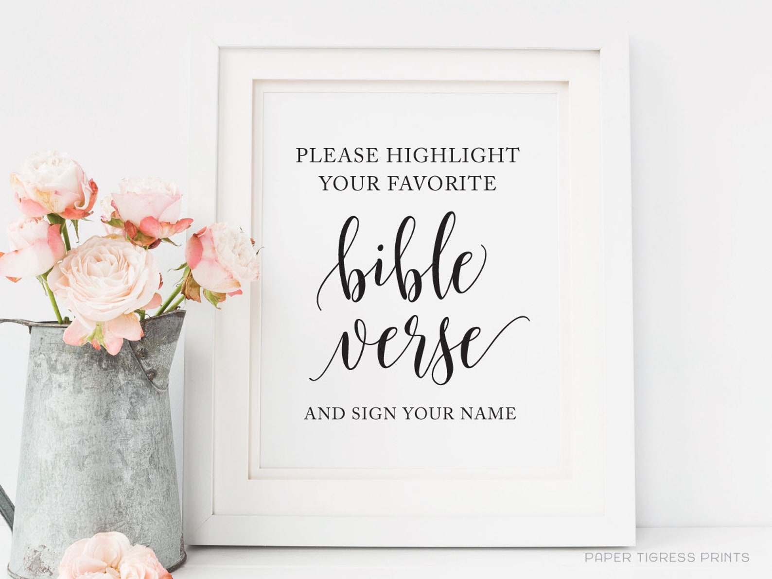 Please Highlight Your Favorite Bible Verse Sign Printable - Etsy France