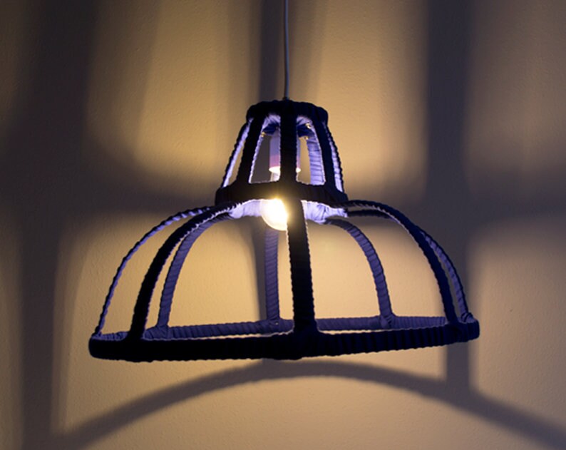 PENDANT LAMP 'FRAME BLUE' handmade lamp pendant image 8