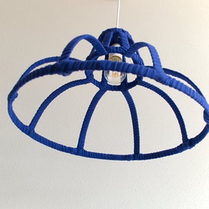 PENDANT LAMP 'FRAME BLUE' handmade lamp pendant image 7