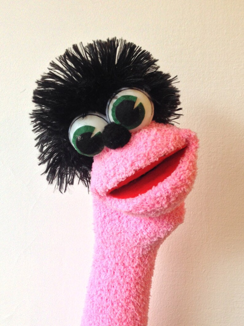 Sock Puppet Hand Puppet moving mouth fun & education Etsy