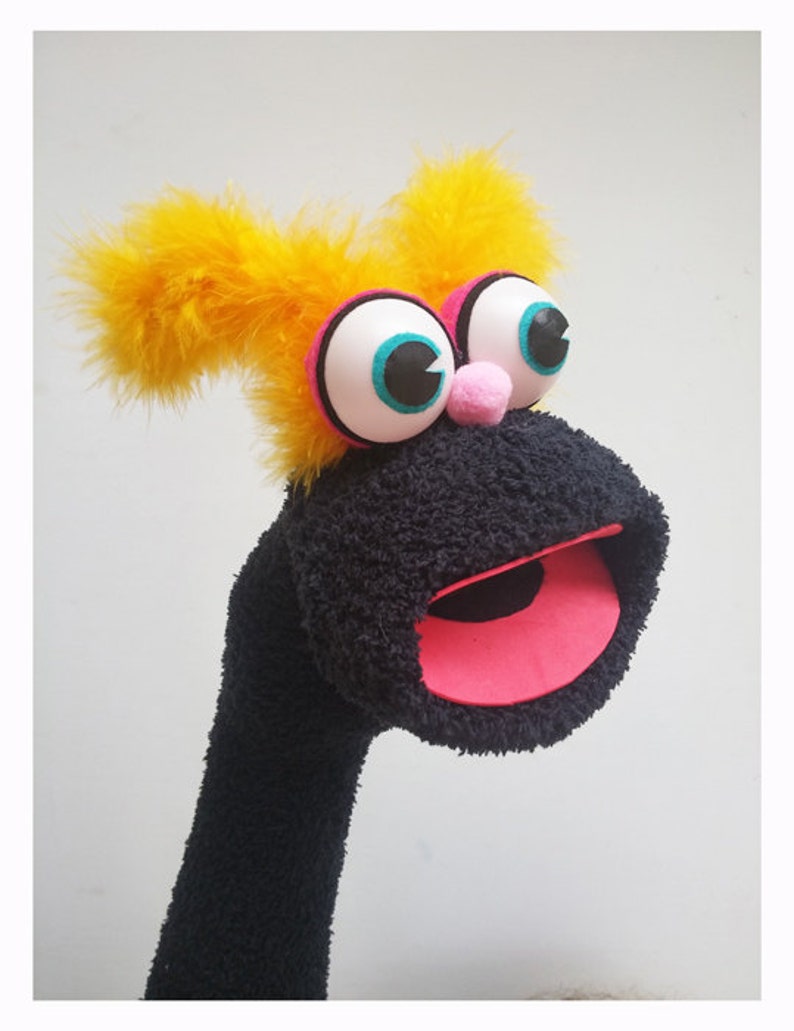 Sock Puppet Hand Made Puppet With Moving Mouth Fun & Education Etsy