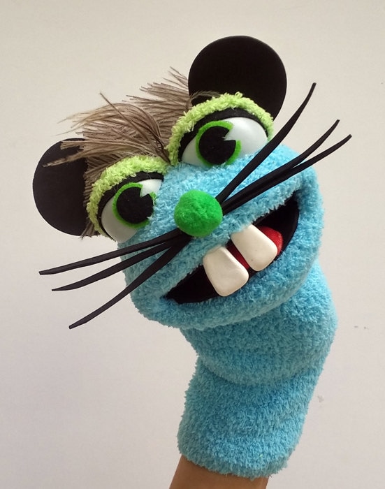 Mouse Hand Puppet Sock Puppet With Moving Mouth Fun & Etsy Canada