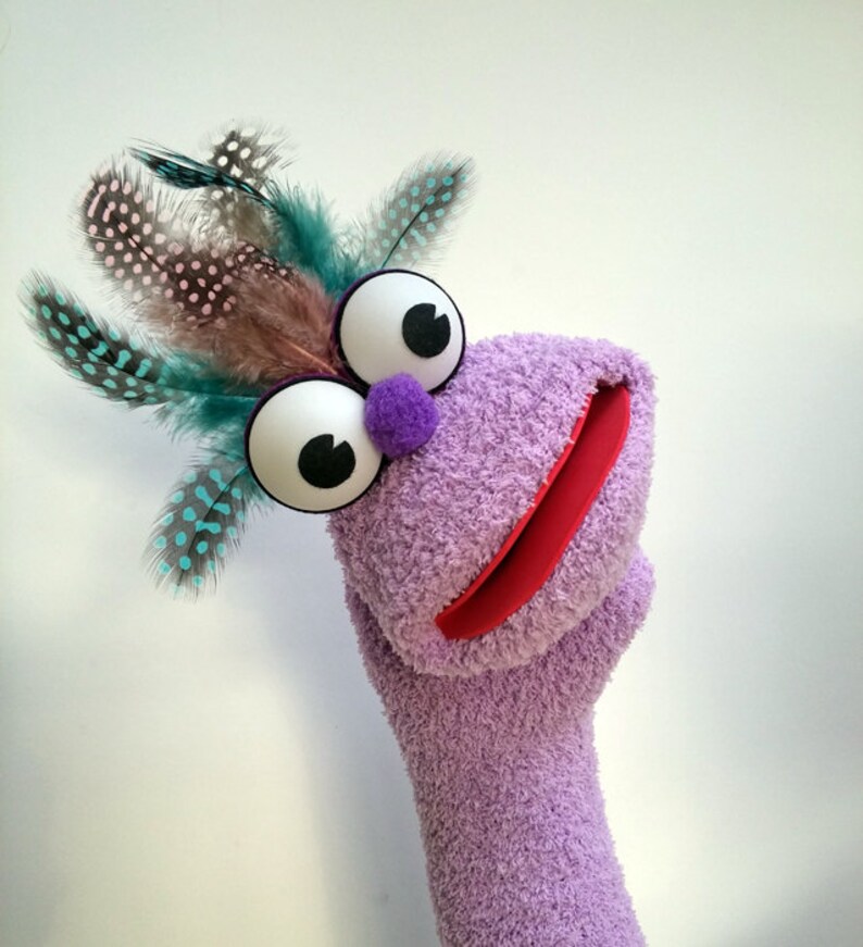 Sock Puppet Hand Puppets with moving mouth fun & education Etsy