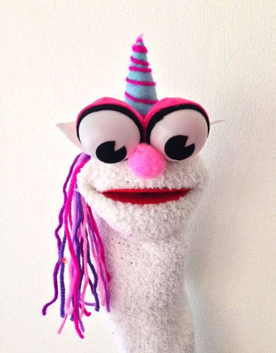unicorn hand puppet
