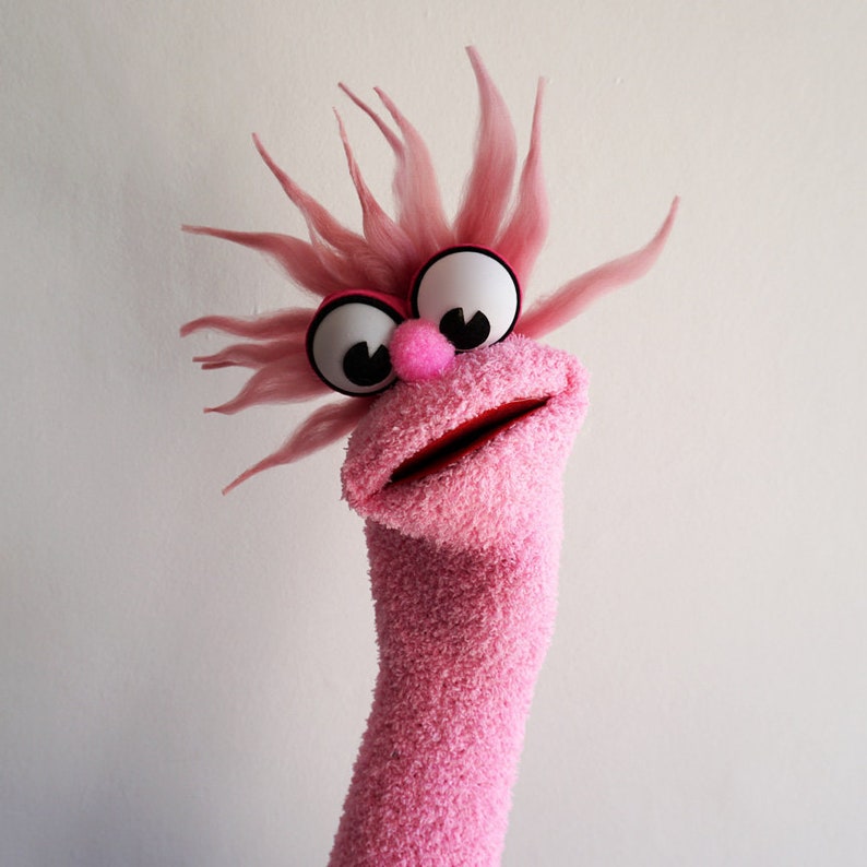 Crazy Sock Puppet Hand Puppet with moving mouth fun & Etsy