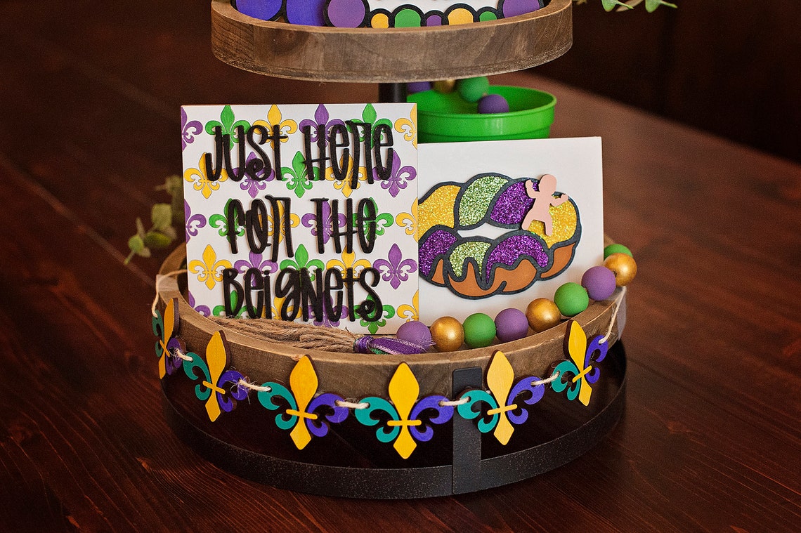 mardi gras tiered dress