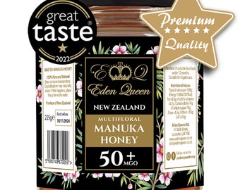 Manuka Honey MGO 50+ 100% Pure Natural Manuka Honey Everyday Use New Zealand 225 grams