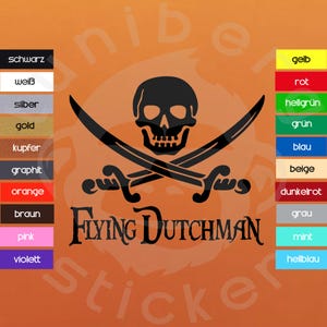 Auto Aufkleber &quot;Flying Duchtman&quot;