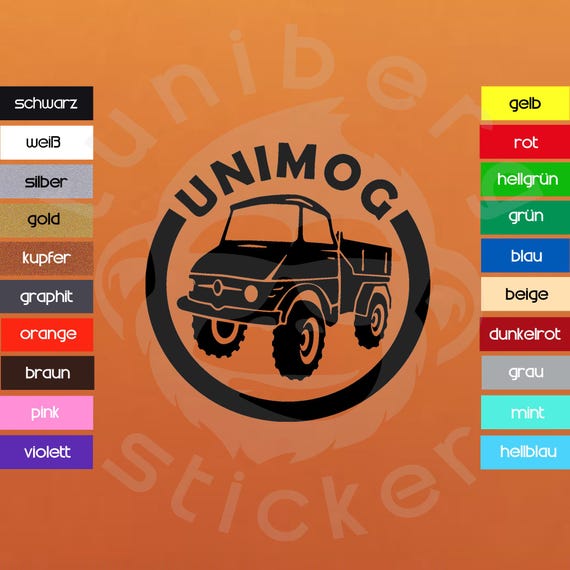 Auto Aufkleber "Unimog"