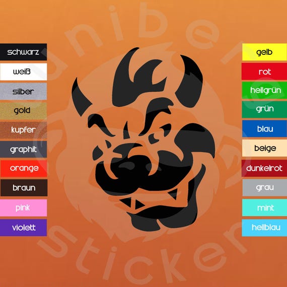 Auto Aufkleber "Bowser“