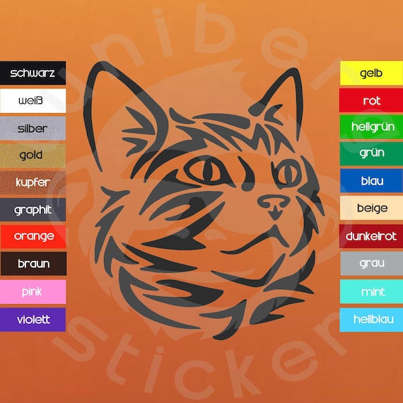 Auto Aufkleber:  "Kitty"   Katze Kater