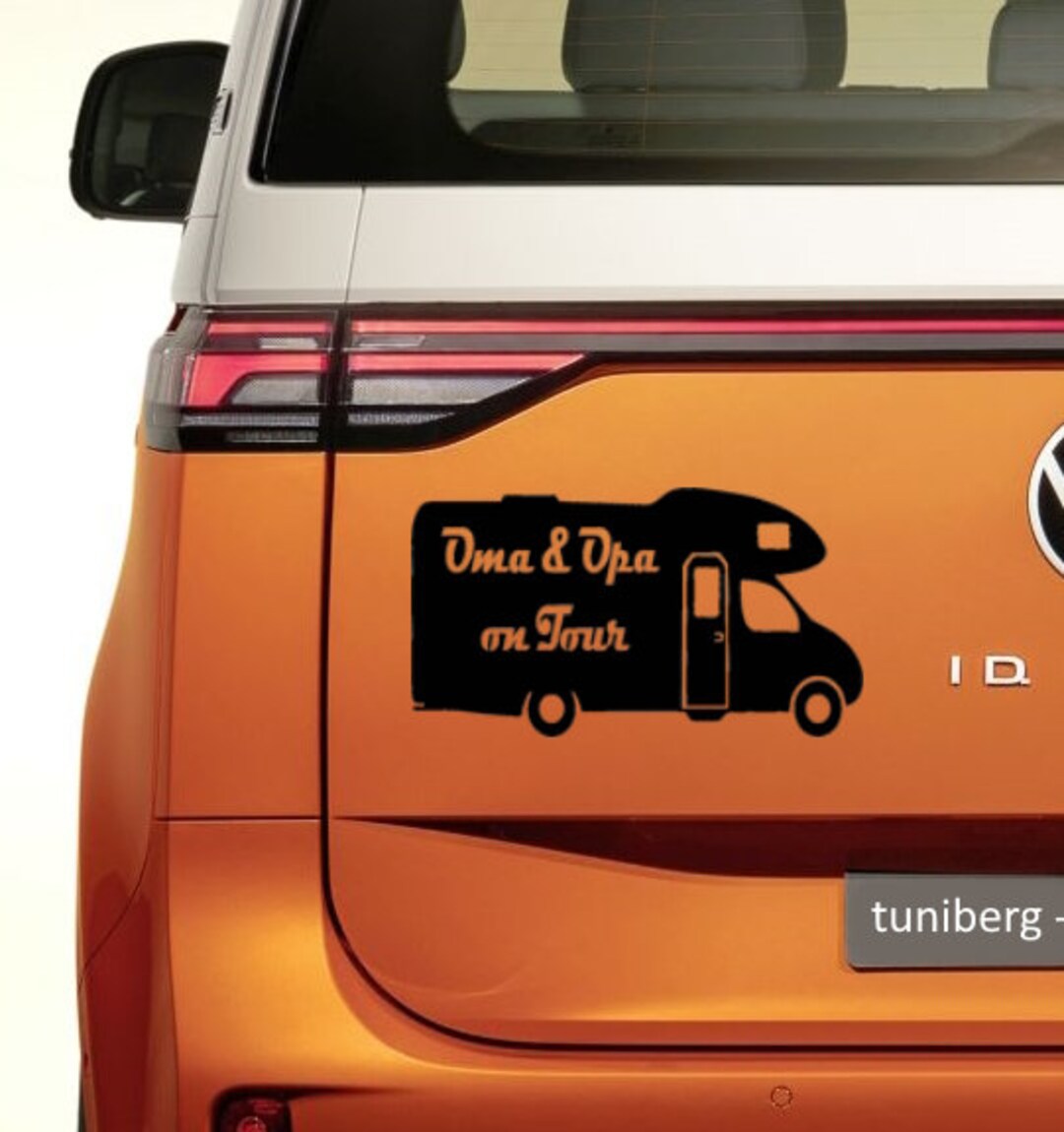 Adesivo Per Auto Personalizzato 'Oma & Opa On Tour' | Pellicola Qualità Tedesca 23x26cm