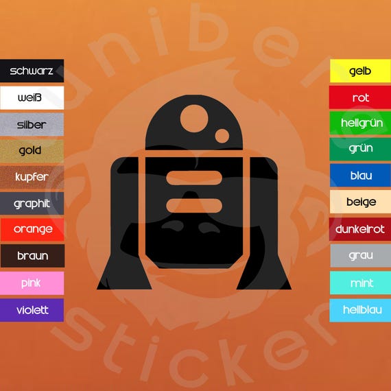 Aufkleber "R2D2"