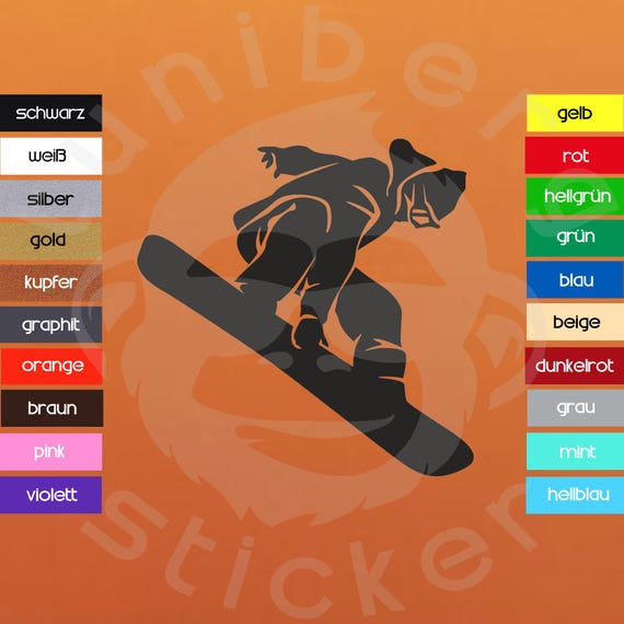 Auto Aufkleber "Snowboarder"