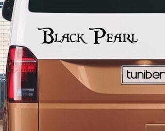 Auto Aufkleber  "Black Pearl"   Text  Schriftzug