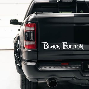 Auto Aufkleber Text &quot;Black Edition&quot;