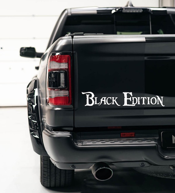 Auto Aufkleber Text "Black Edition"