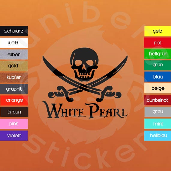 Auto Aufkleber  "White Pearl"