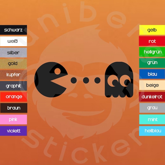 Auto Aufkleber "Pacman"