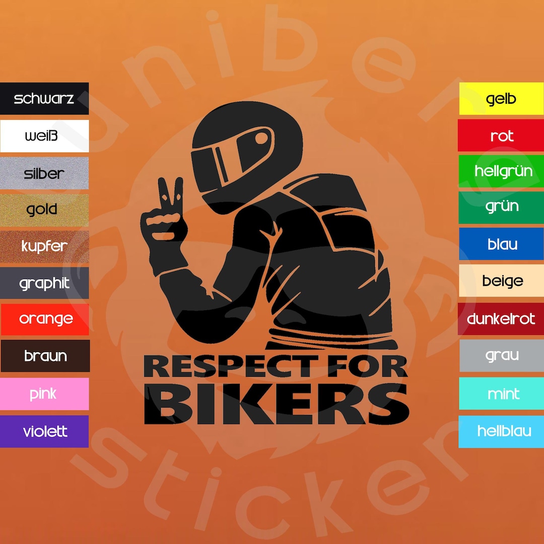 Respect Rider Sticker Sticker Aufkleber: