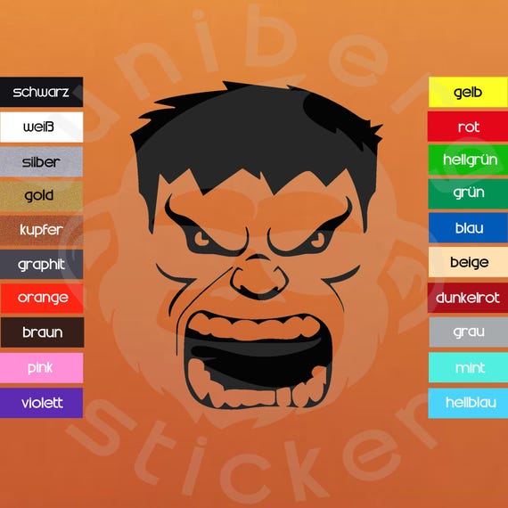 Auto Aufkleber "Hulk“