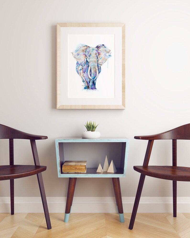 Elephant Wall Art Elephant Wall Decor Boho Elephant Art - Etsy