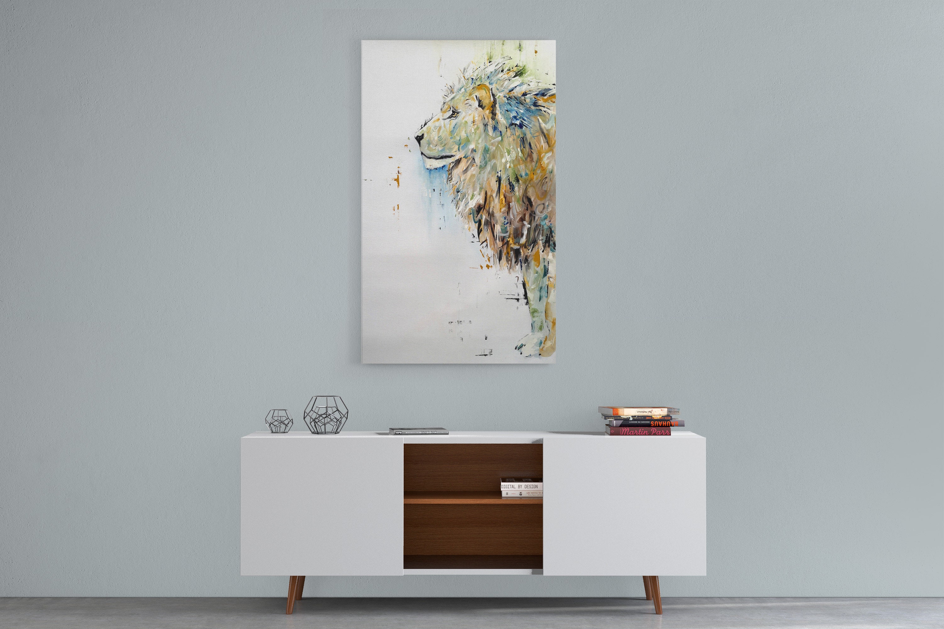 Lion Canvas Wall Art, Lion Art