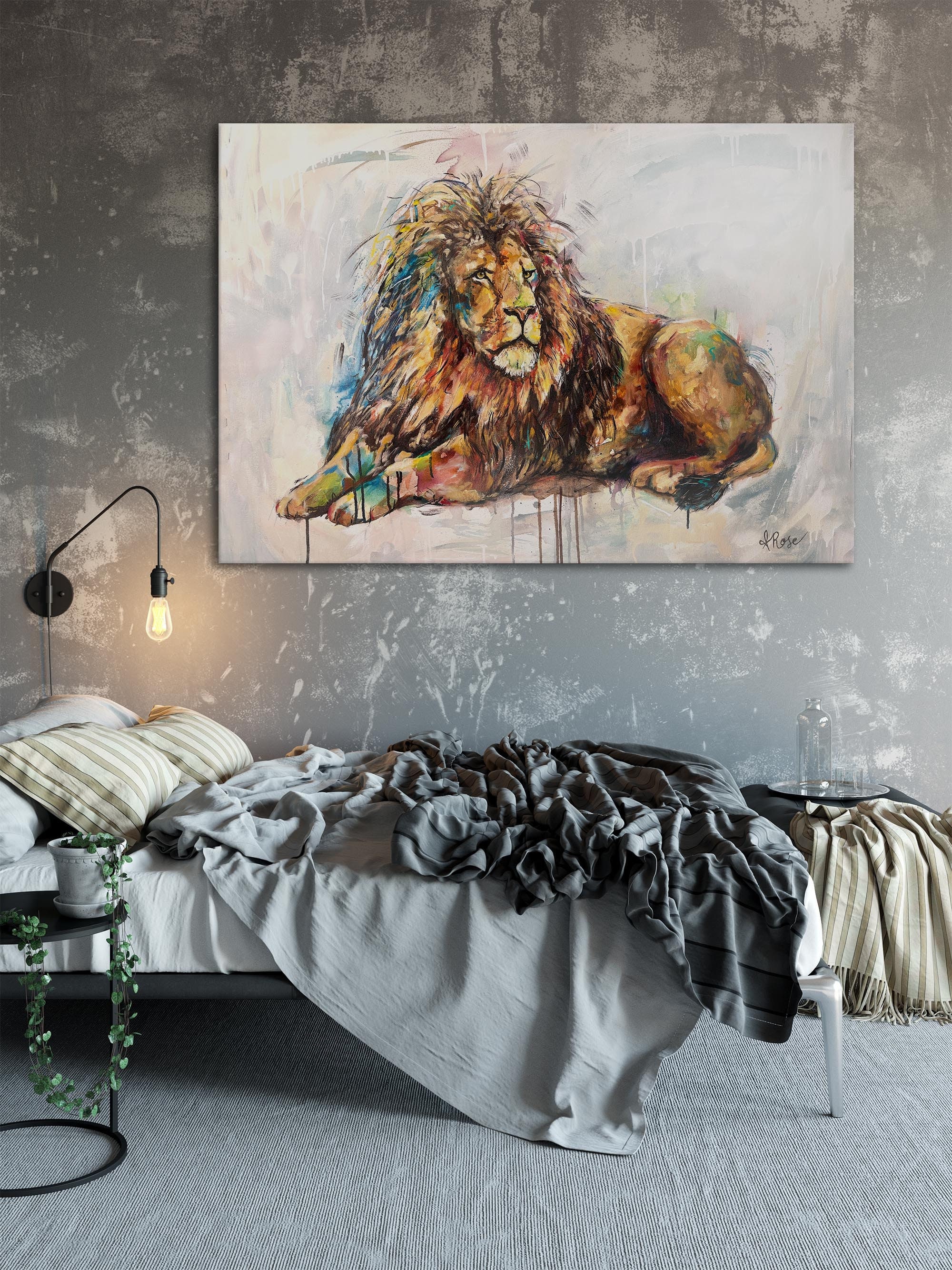 Lion Canvas Art, Lion Wall Art Par Alexa Rose
