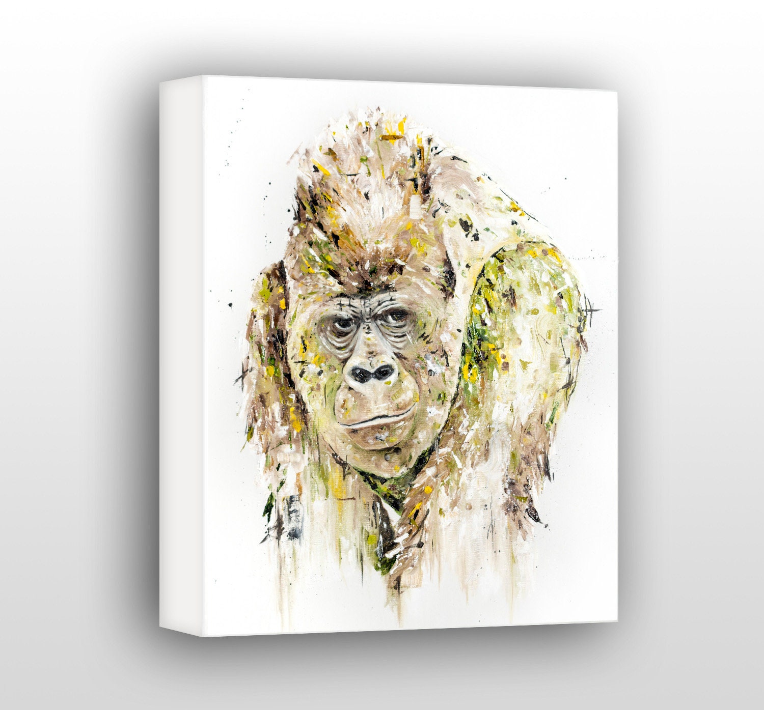 Grand Gorilla Wall Art, Wildlife Art - Limited Edition Gallery Wrapped Canvas