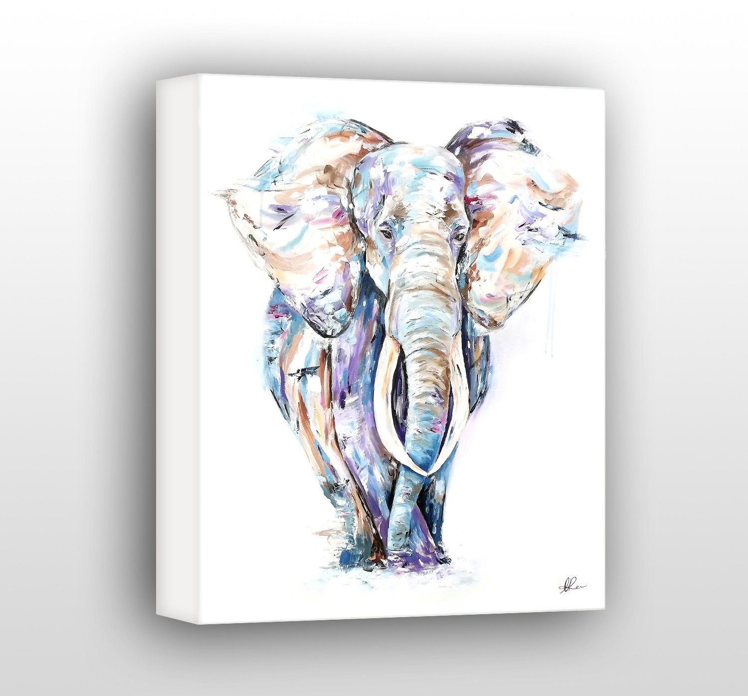 Elephant Canvas Art, Elephant Wall Decor, Galerie Wrapped Canvas