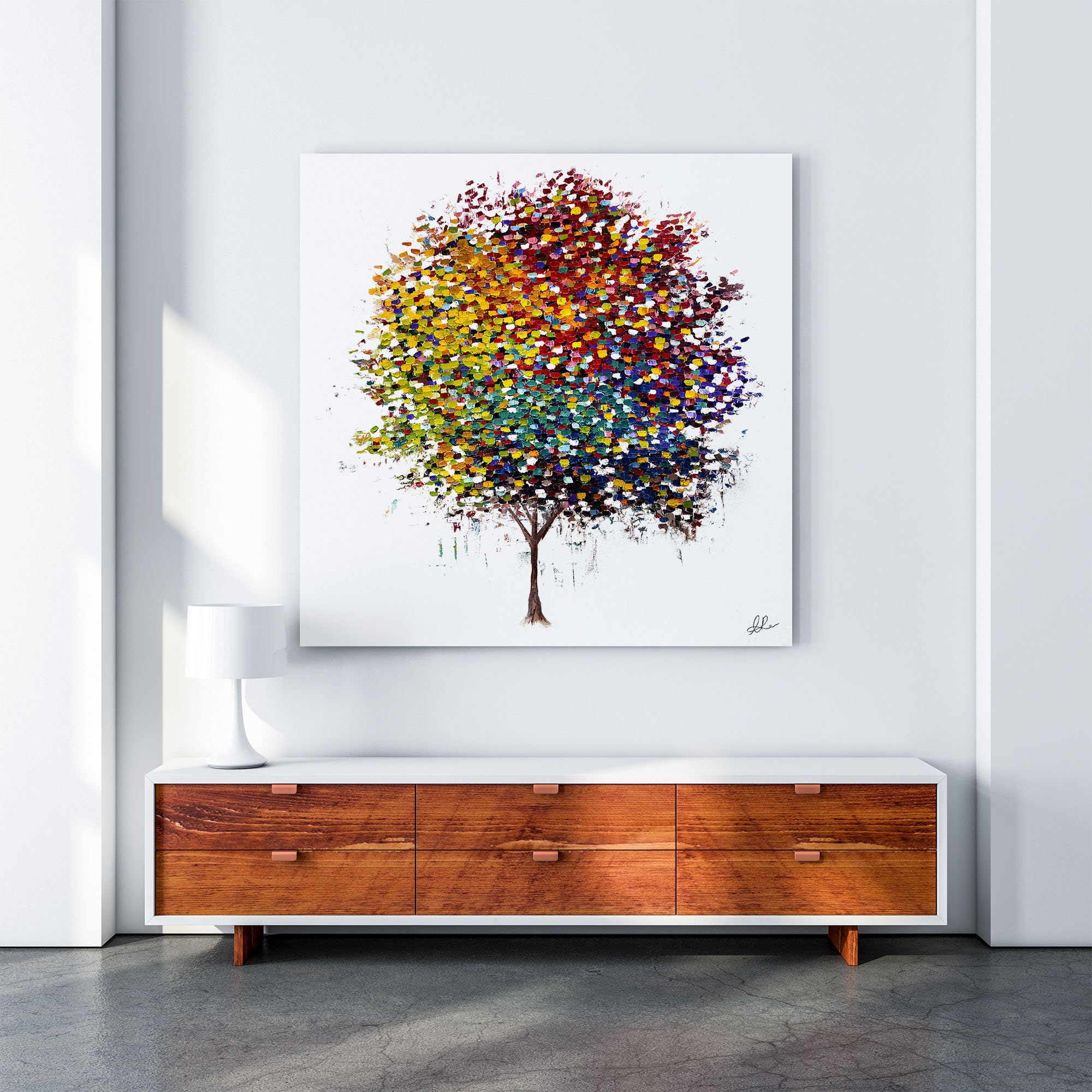 Tree Canvas Art, Tree Gift, Tree Painting, Tree Art Print, Canvas Wall