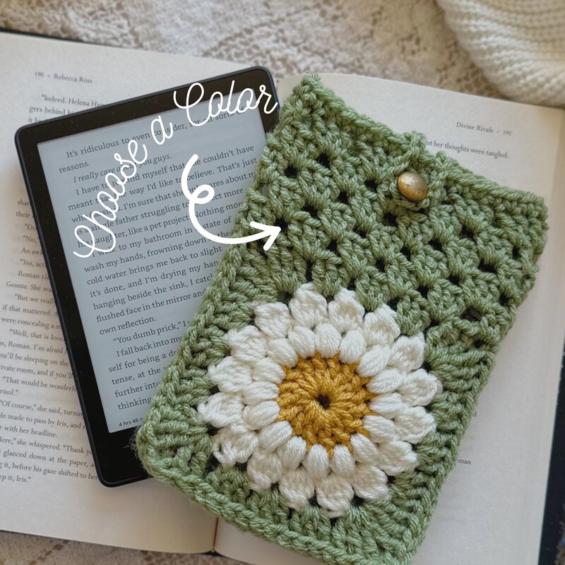 Crochet Kindle Oasis Case - Etsy