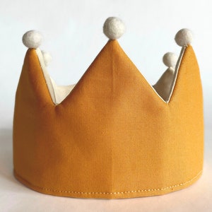 Gold Yellow Birthday Crown, First Birthday Crown, Toddler Birthday, Princess Crown, Max Crown, Costume Crown