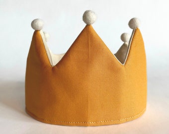 Gold Yellow Birthday Crown, First Birthday Crown, Toddler Birthday, Princess Crown, Max Crown, Costume Crown