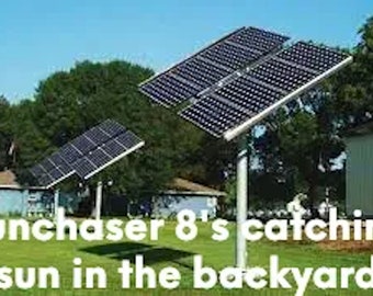 Sunchaser 8  AUTONOMOUS Solar Tracker 6000+ Watts Designed for DIY Free North East SHIPPING