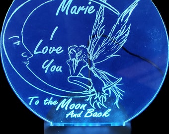 To the Moon and Back Night light Mood Lite Free Shipping