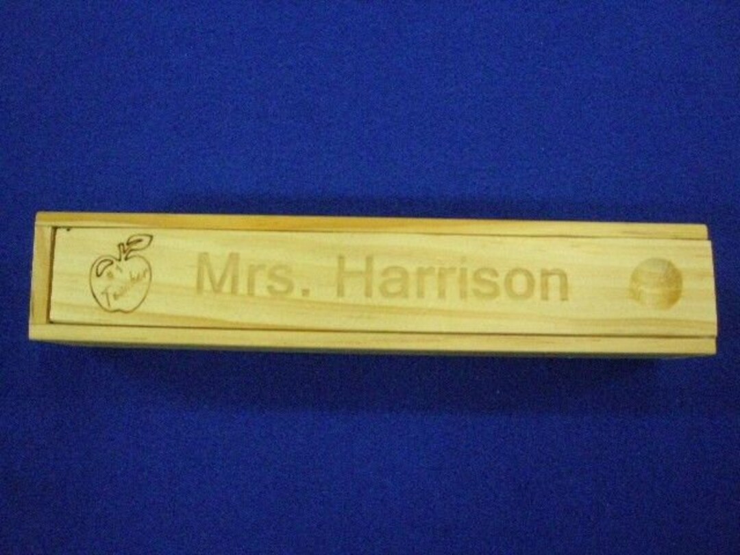 Best Teacher Gift Personalized Custom Pencil Box Signed by You FREE ...