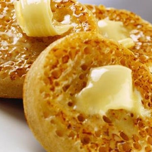 Crumpets ~ 1/2 Dozen, Traditional British Breakfast, Foodie Gift, Tea and Crumpets, Gift for Her, Mother's Day