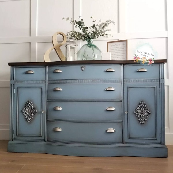 Blue Chalk Paint Etsy