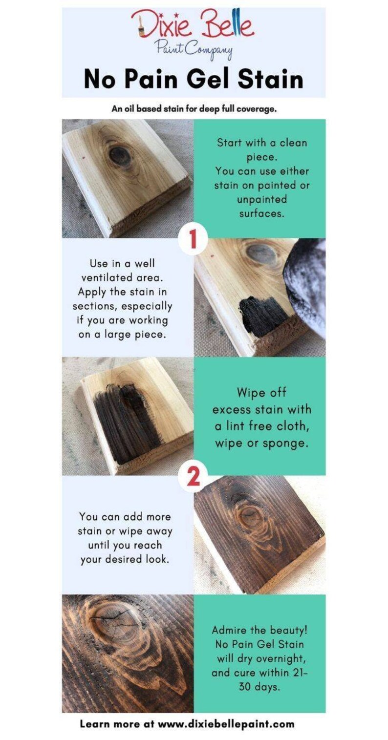 Dixie Belle No Pain Gel Stain Etsy
